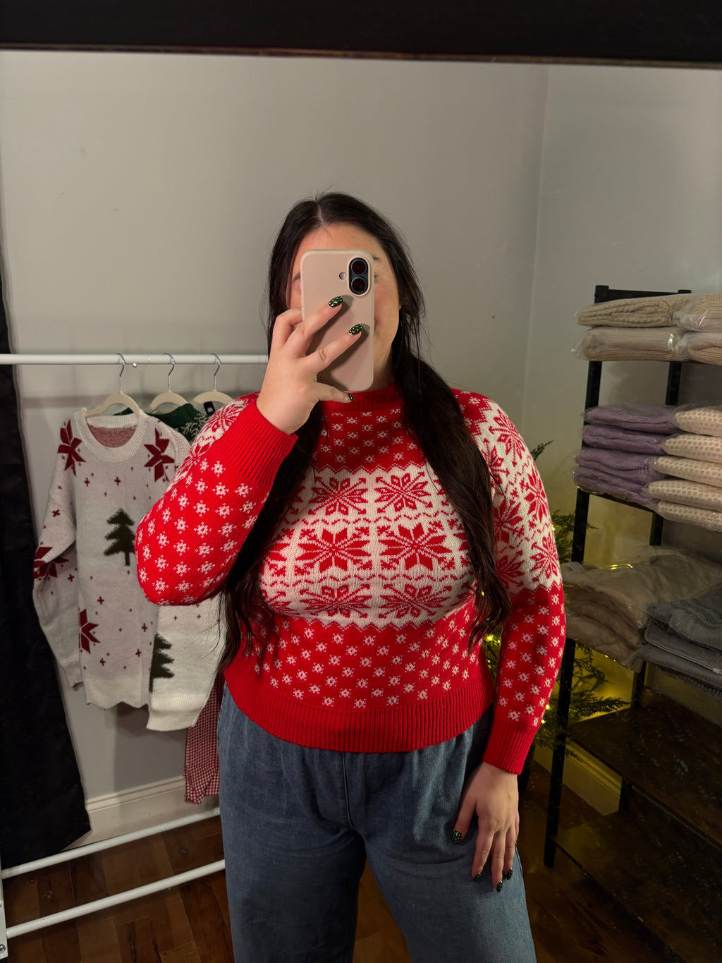 Snowflake Knitted Sweater
