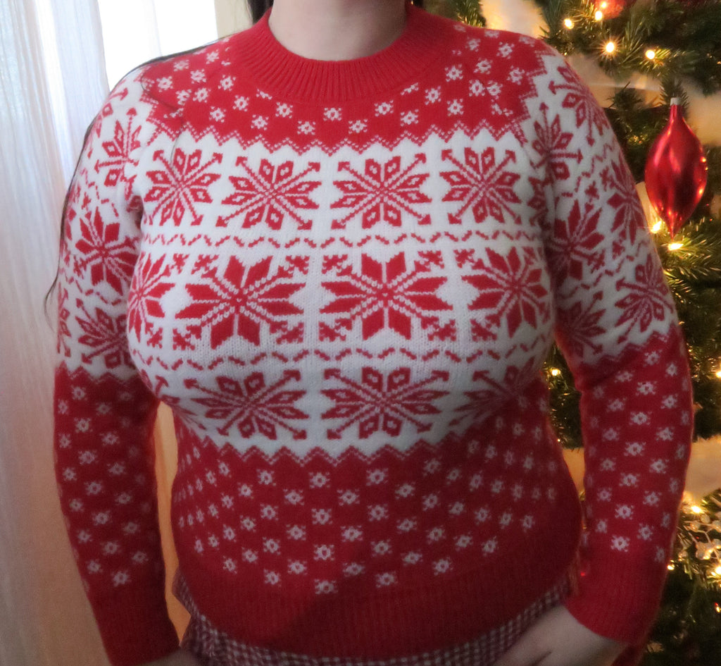Snowflake Knitted Sweater
