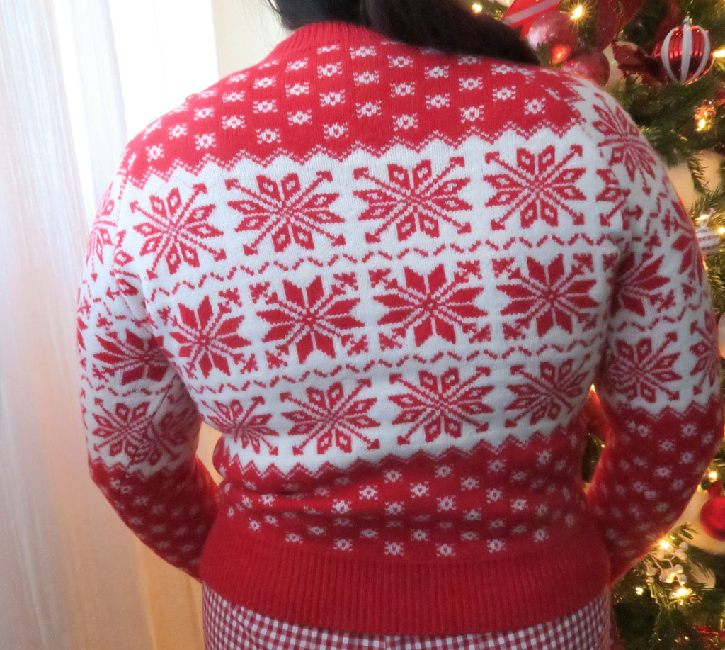 Snowflake Knitted Sweater
