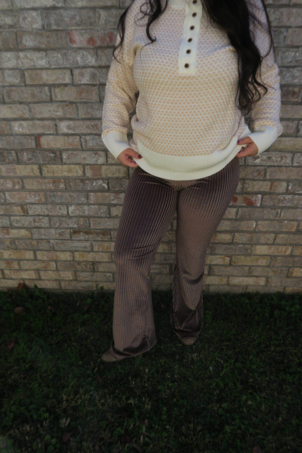 Flared Corduroy Pants