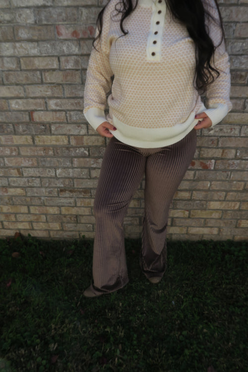 Flared Corduroy Pants
