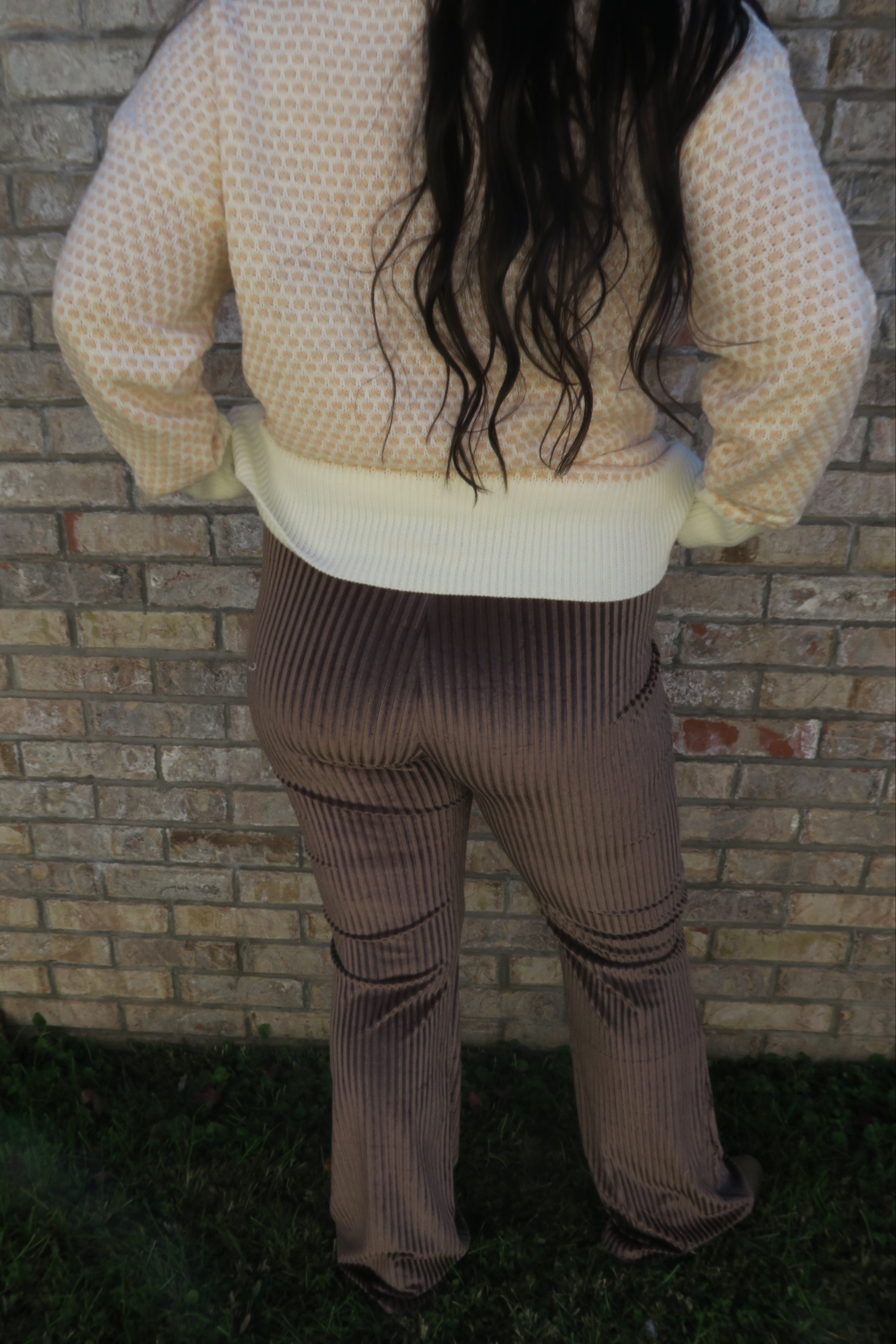 Flared Corduroy Pants